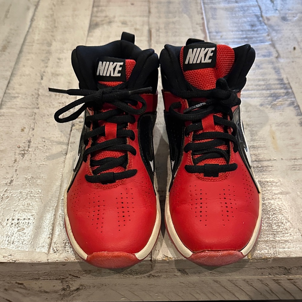 Nike Kids Red and Black Athletic Sneakers